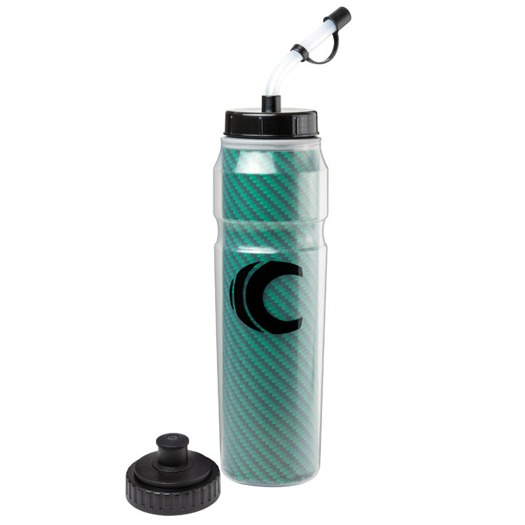 Insulated Squeeze Water Bottle with Straw Lid 28-Ounce