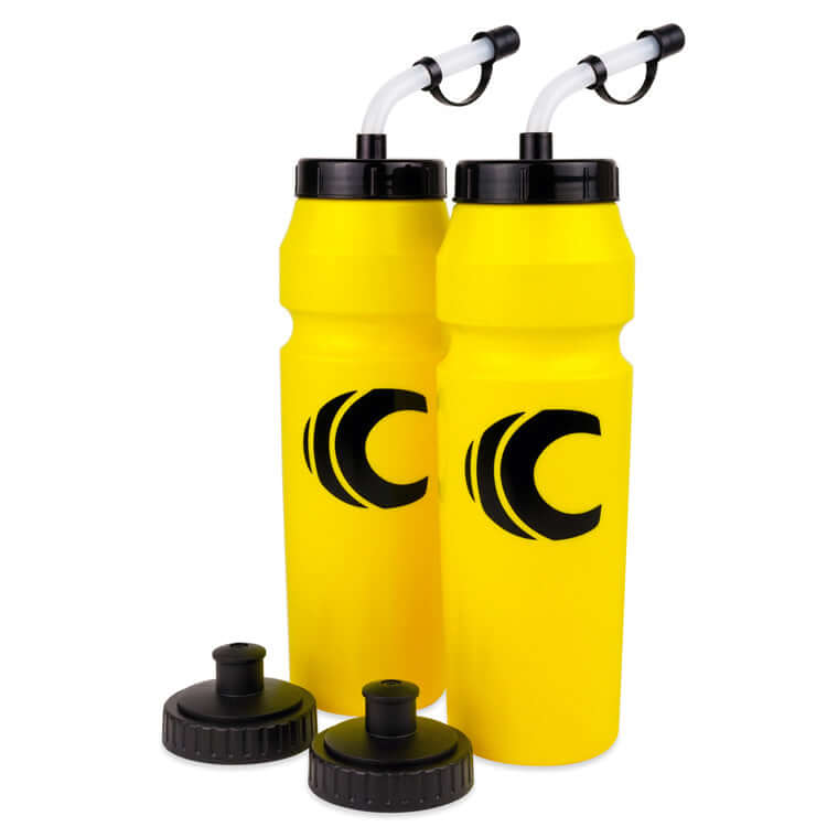 Squeeze Water Bottle with Straw Lid 1-Liter 2-Pack
