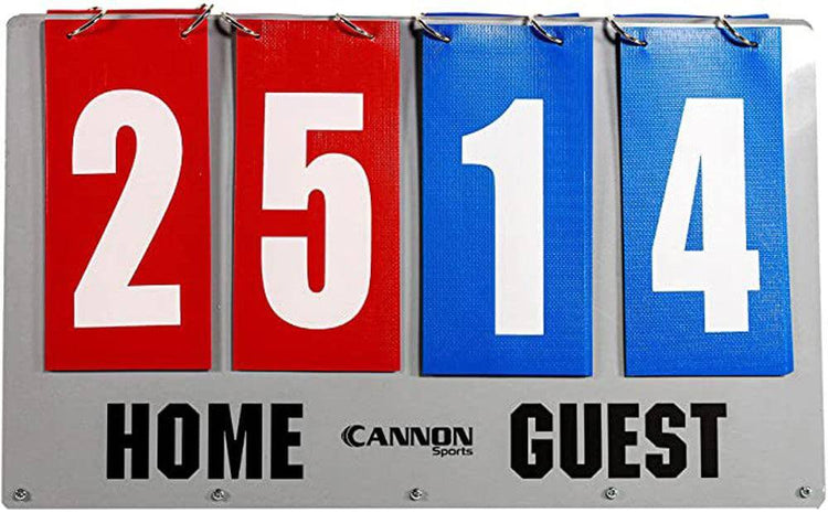 Cannon Sports 13020 Flip Scoreboard with Home & Guest Numbers for Score Keeper, Baseball, Volleyball & Tennis - Cannon Sports
