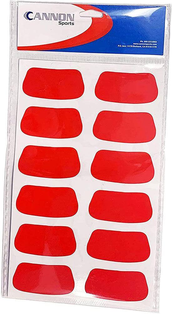 Cannon Sports 13306 Under Eye Stickers for Football, Baseball, & Lacrosse - Youth & Adults (Red) - Cannon Sports
