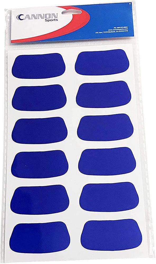 Cannon Sports 13308 Under Eye Stickers for Football, Baseball, & Lacrosse - Youth & Adults (Blue) - Cannon Sports