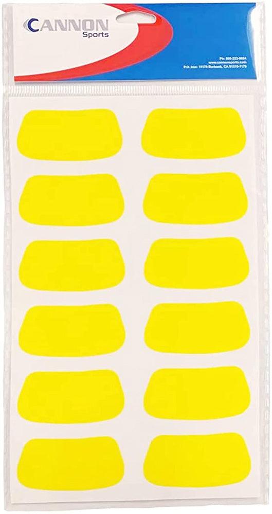 Cannon Sports 13310 Under Eye Stickers for Football, Baseball, & Lacrosse - Youth & Adults (Yellow) - Cannon Sports