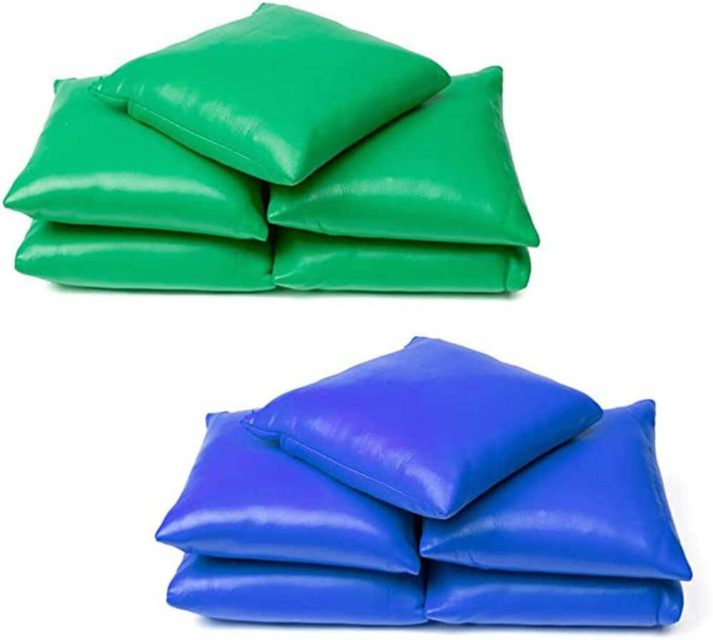 Cannon Sports 1434 Bean Bags for Toss Games 4in x 4in Green/Blue 10 Pack - Cannon Sports