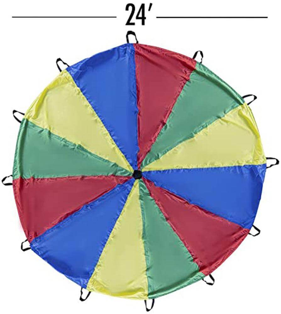 Cannon Sports 1439 Kids Play Parachute for Cooperative Play 24 feet - Cannon Sports