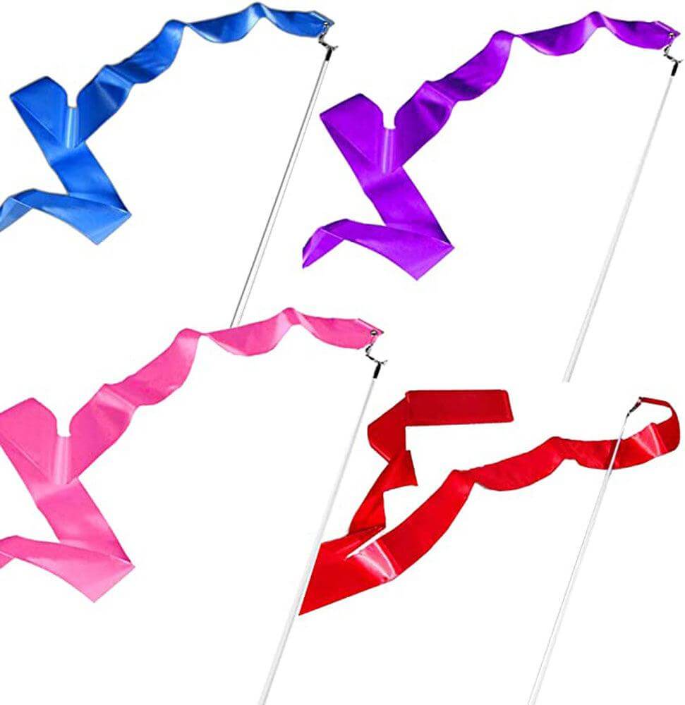 Cannon Sports 23170 Olympic Style 5m Gymnastics Ribbon Wands - 4 colors - Cannon Sports