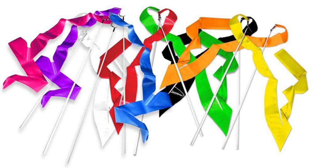 Cannon Sports 23177 Olympic Style 5m Gymnastics Ribbon Wands - 8 colors - Cannon Sports
