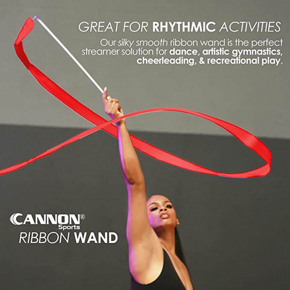 Cannon Sports 2363 Gymnastics Ribbon Wand (Red)