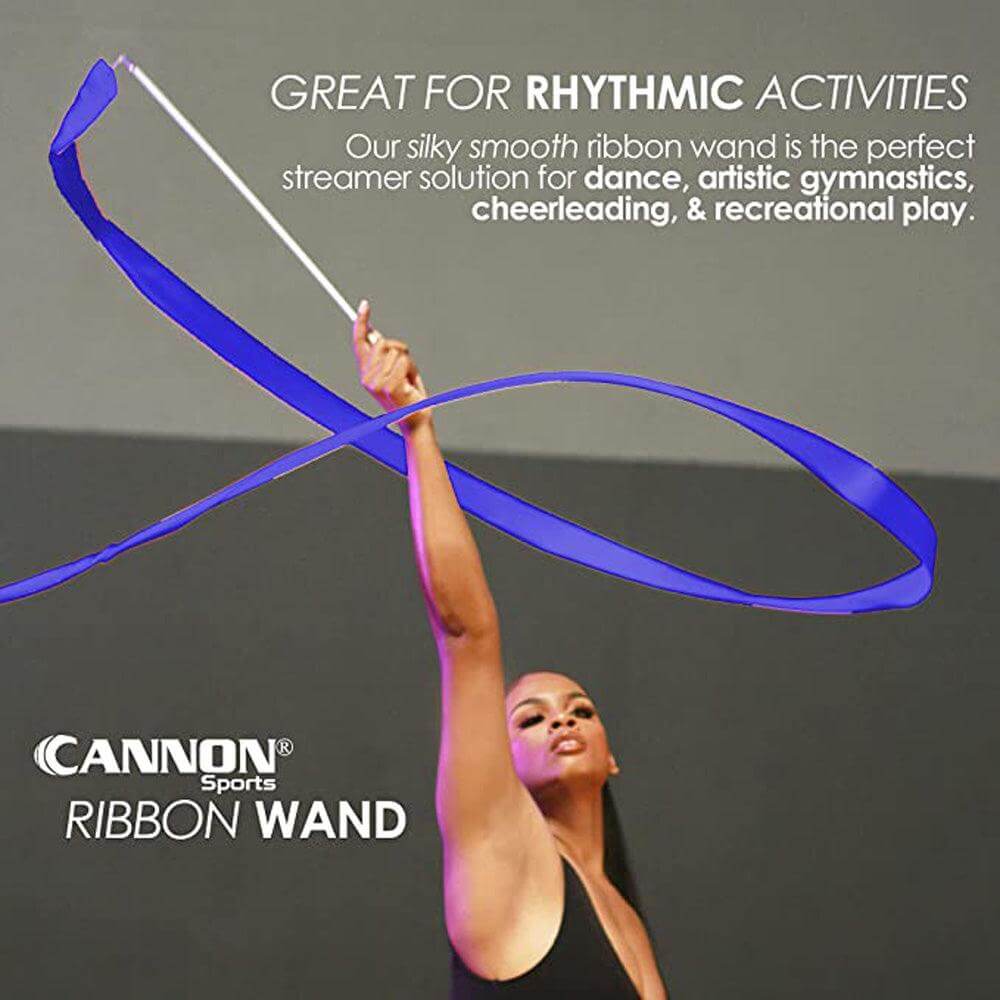 Cannon Sports 2399 Gymnastics Ribbon Wand (Blue) - Cannon Sports