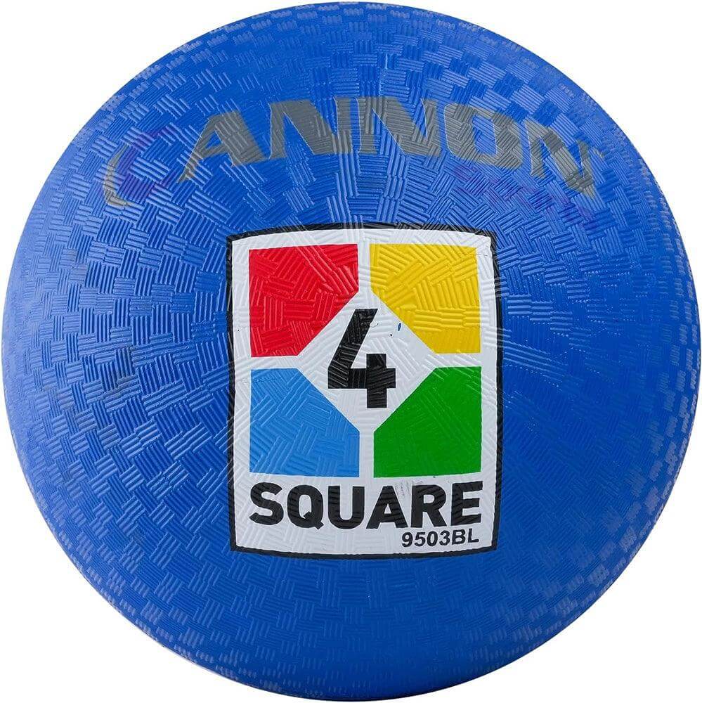Cannon Sports 4 Square Playground Balls for Kids, 8.5 Inch, Blue - Cannon Sports