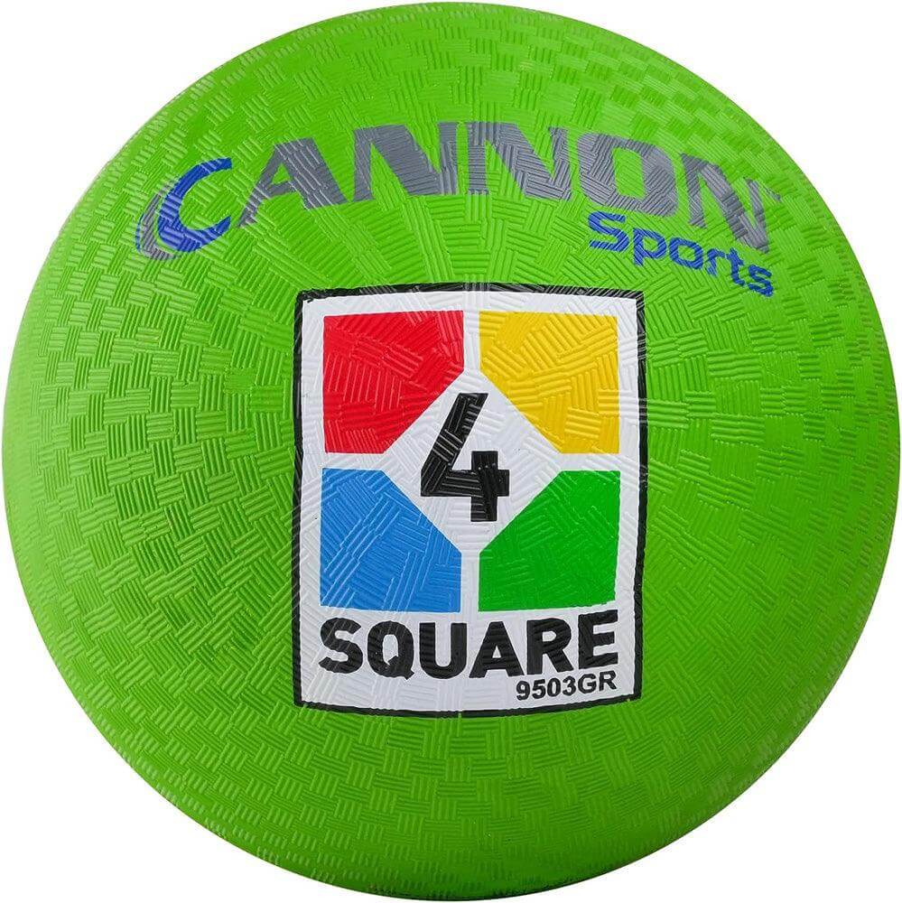 Cannon Sports 4 Square Playground Balls for Kids, 8.5 Inch, Green - Cannon Sports