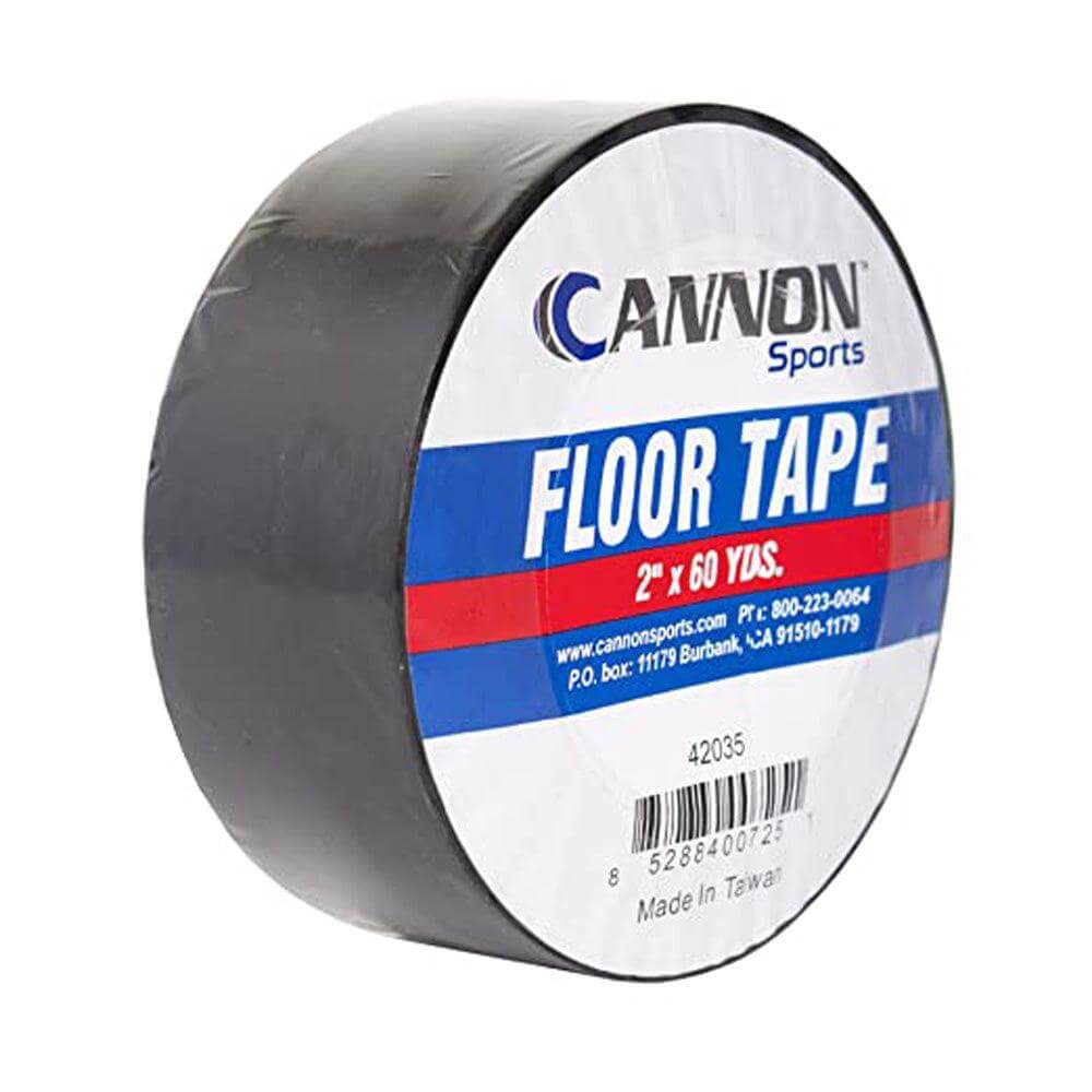 Cannon Sports 42035 Floor Marking Tape for Gymnastics, Grappling, Wrestling and Fitness Training (2 inch, Black) - Cannon Sports