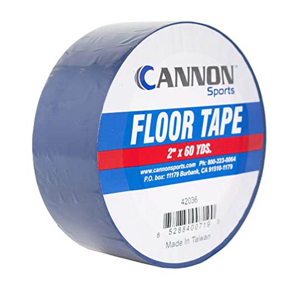 Cannon Sports 42036 Floor Marking Tape for Gymnastics, Grappling, Wrestling and Fitness Training (2 inch, Blue) - Cannon Sports