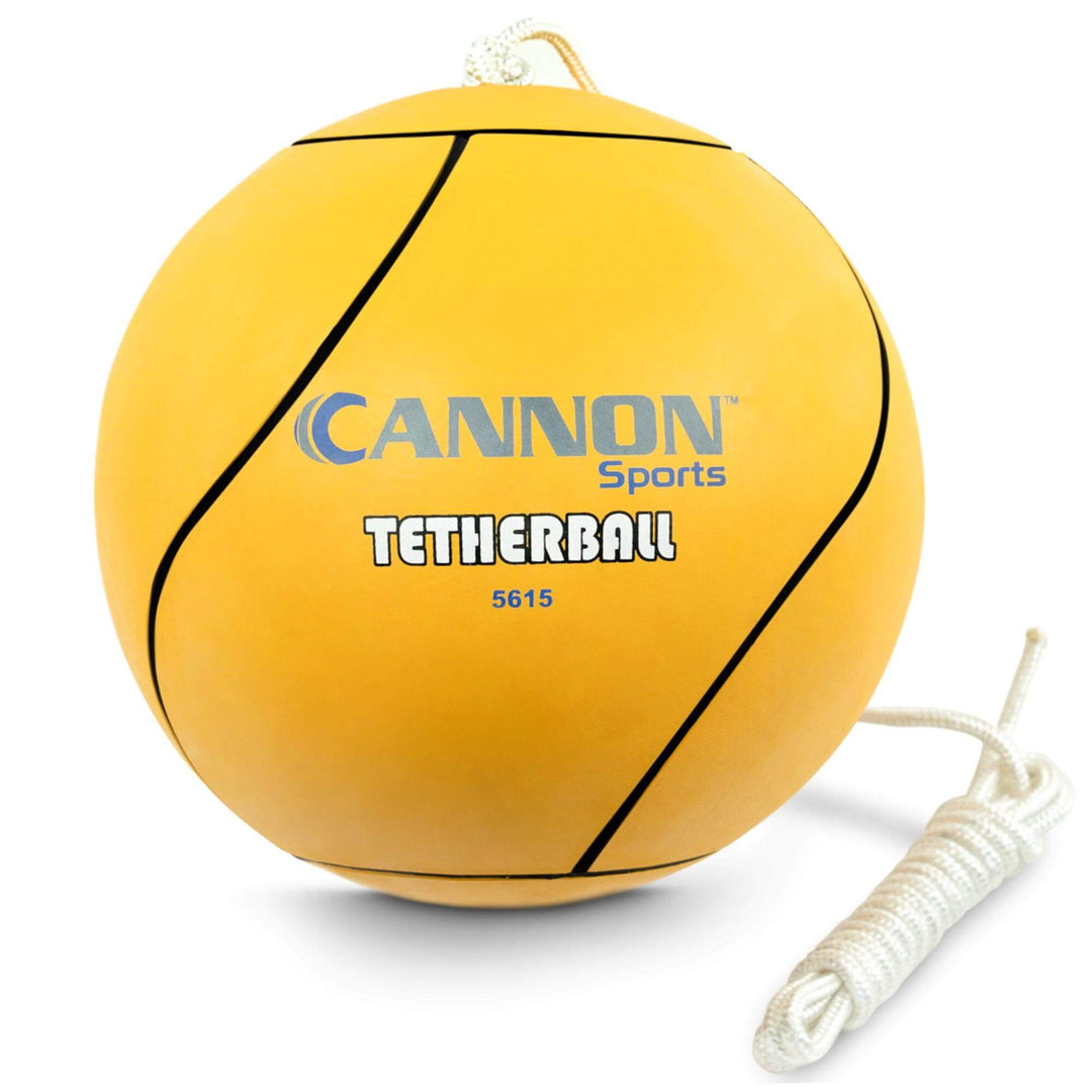 Cannon Sports 5615 Tetherball and Rope Set for School Playground, Backyards, Recess, & Kids (Yellow) - Cannon Sports