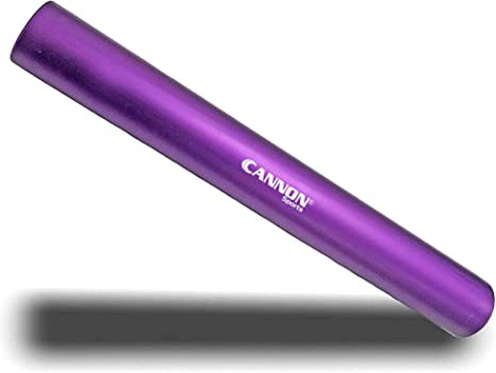 Cannon Sports 5861 Aluminum Track Relay Baton for Running, Training & Track and Field Gifts (Purple) - Cannon Sports