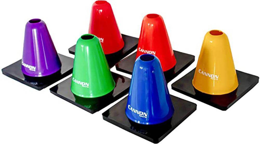 Cannon Sports 6" Multicolor Agility Cones 6-pack - Cannon Sports
