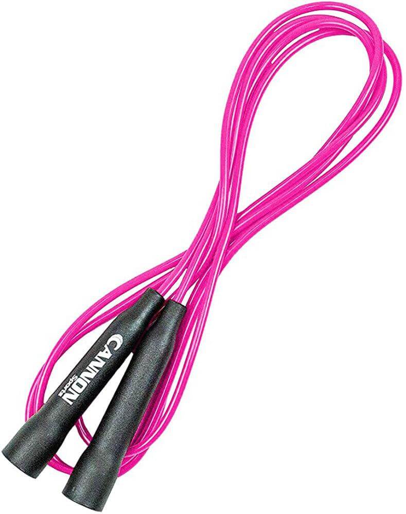 Cannon Sports 9521 Speed Jump Rope - Tangle Free for Training, Boxing Workout & Fitness Fun - Adults & Kids (Pink, 7 ft) - Cannon Sports