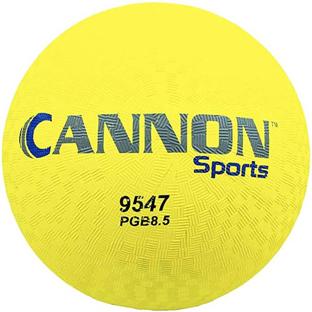 Cannon Sports 9547 Yellow Rubber Playground Ball for 4 Square, Dodgeball, Kickball & Handball (8.5 Inch) - Cannon Sports