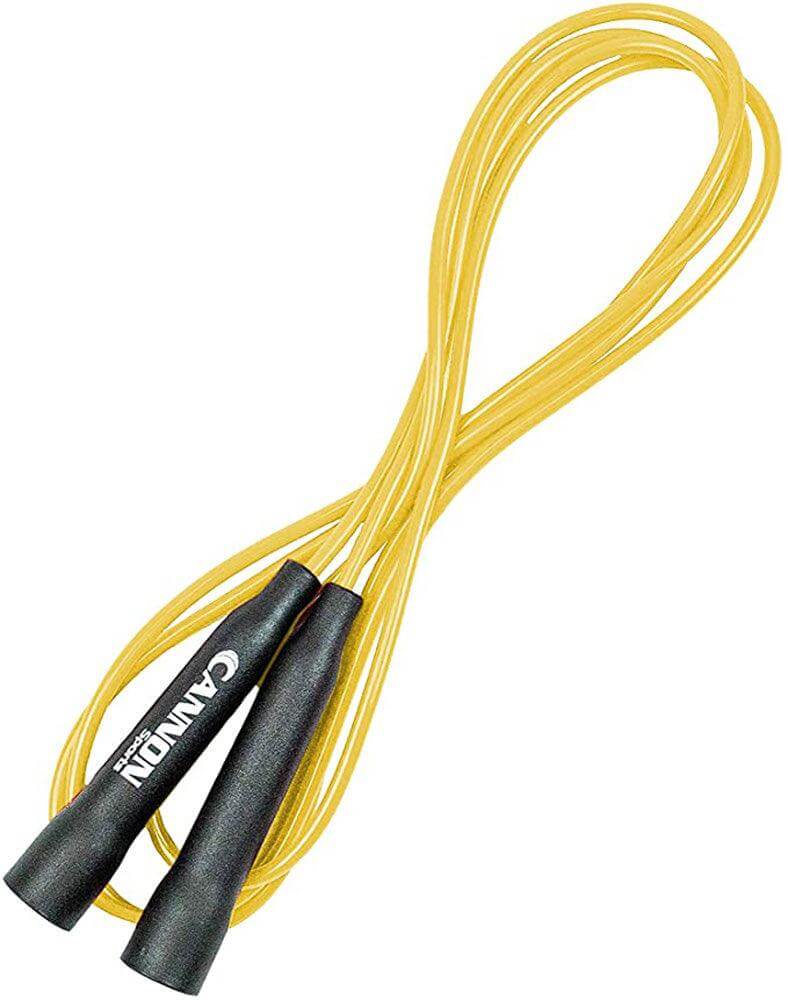 Cannon Sports 9563 Speed Jump Rope - Tangle Free for Training, Boxing Workout & Fitness Fun - Adults & Kids (Yellow, 9 ft) - Cannon Sports