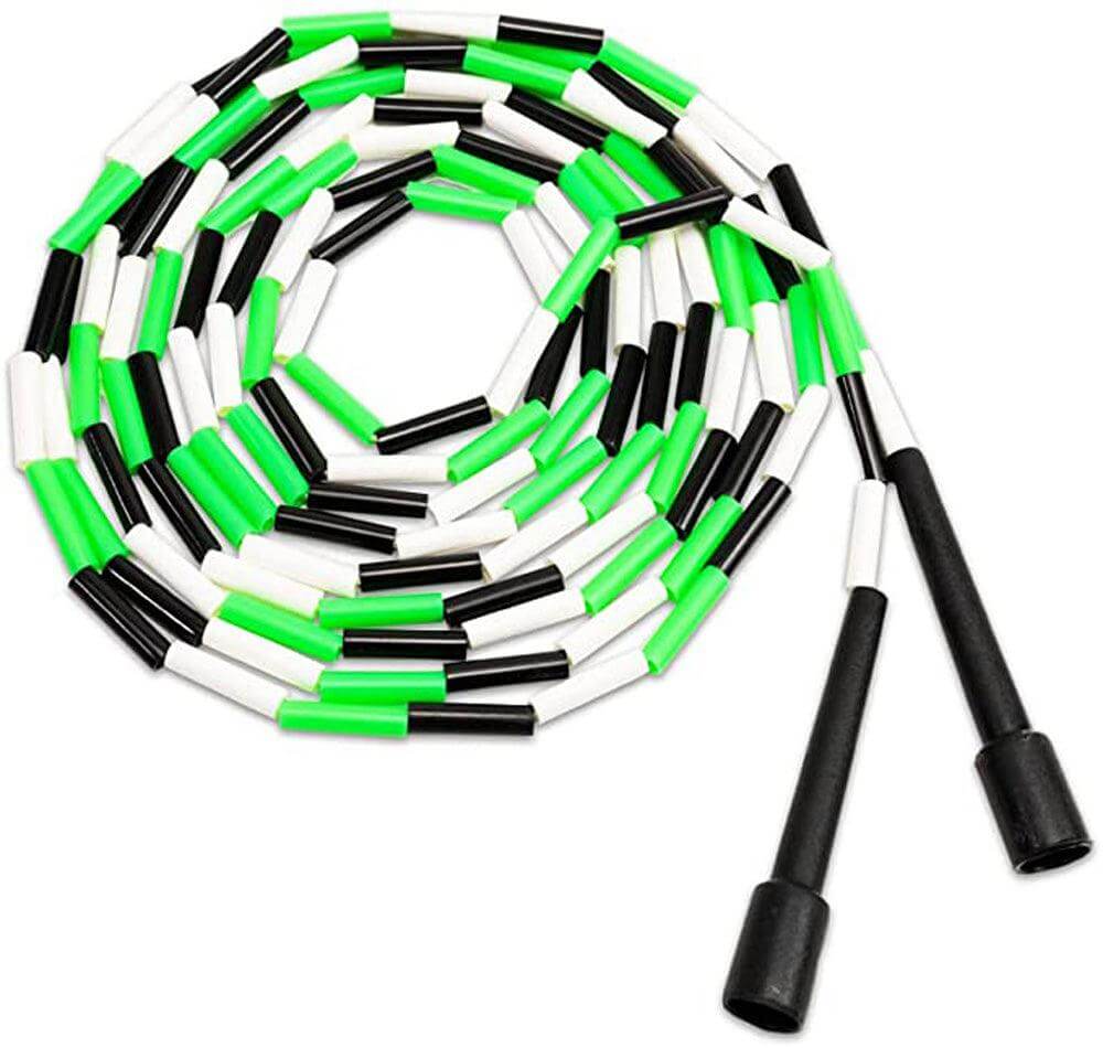 Cannon Sports 9701FT16 16 Foot Black, White And Green Segmented Jump Rope For Kids Fitness And Recreation - Cannon Sports