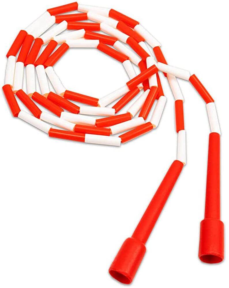 Cannon Sports 9701FT7 7 Foot Red And White Segmented Jump Rope For Kids Fitness And Recreation - Cannon Sports
