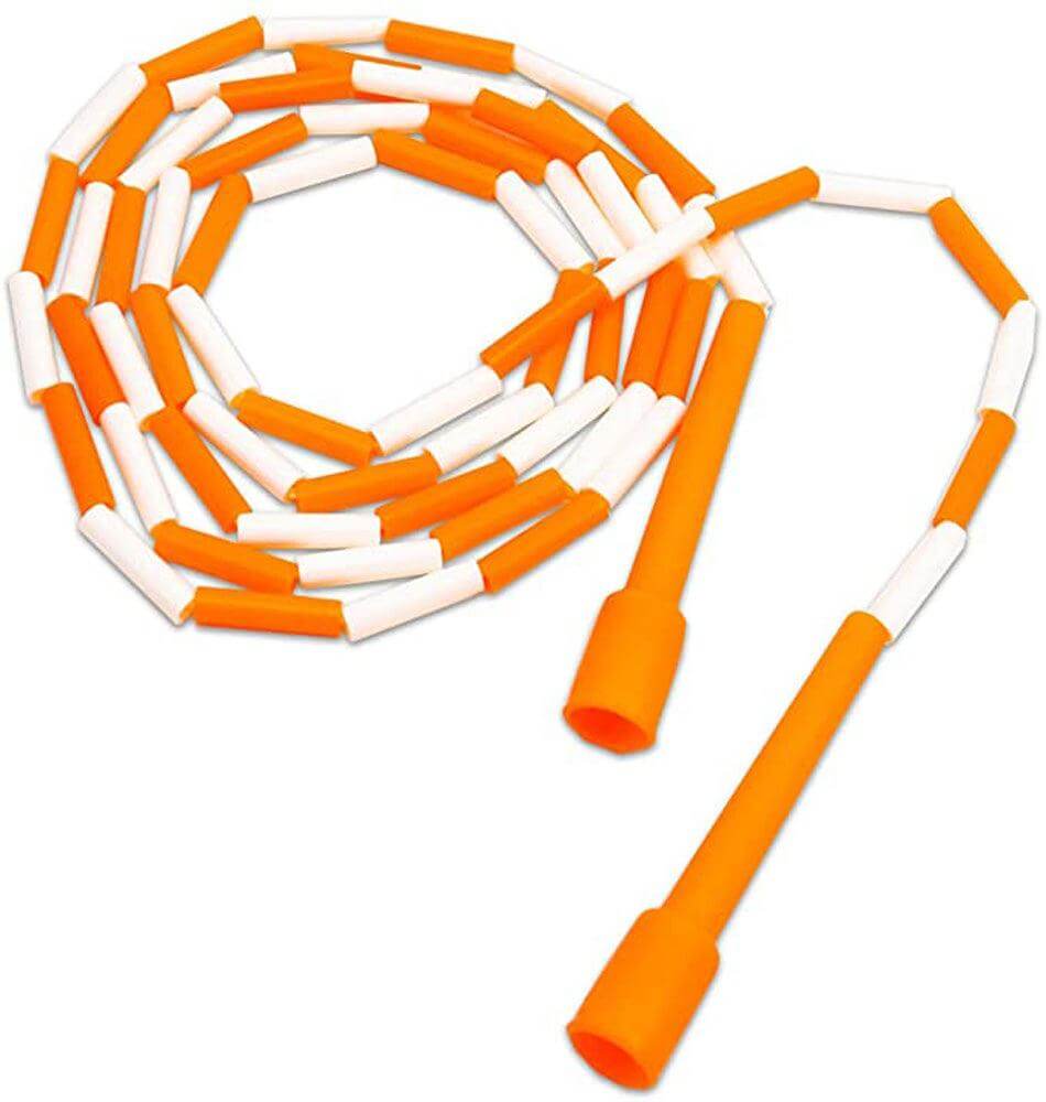 Cannon Sports 9701FT8 8 Foot Orange And White Segmented Jump Rope For Kids Fitness And Recreation - Cannon Sports