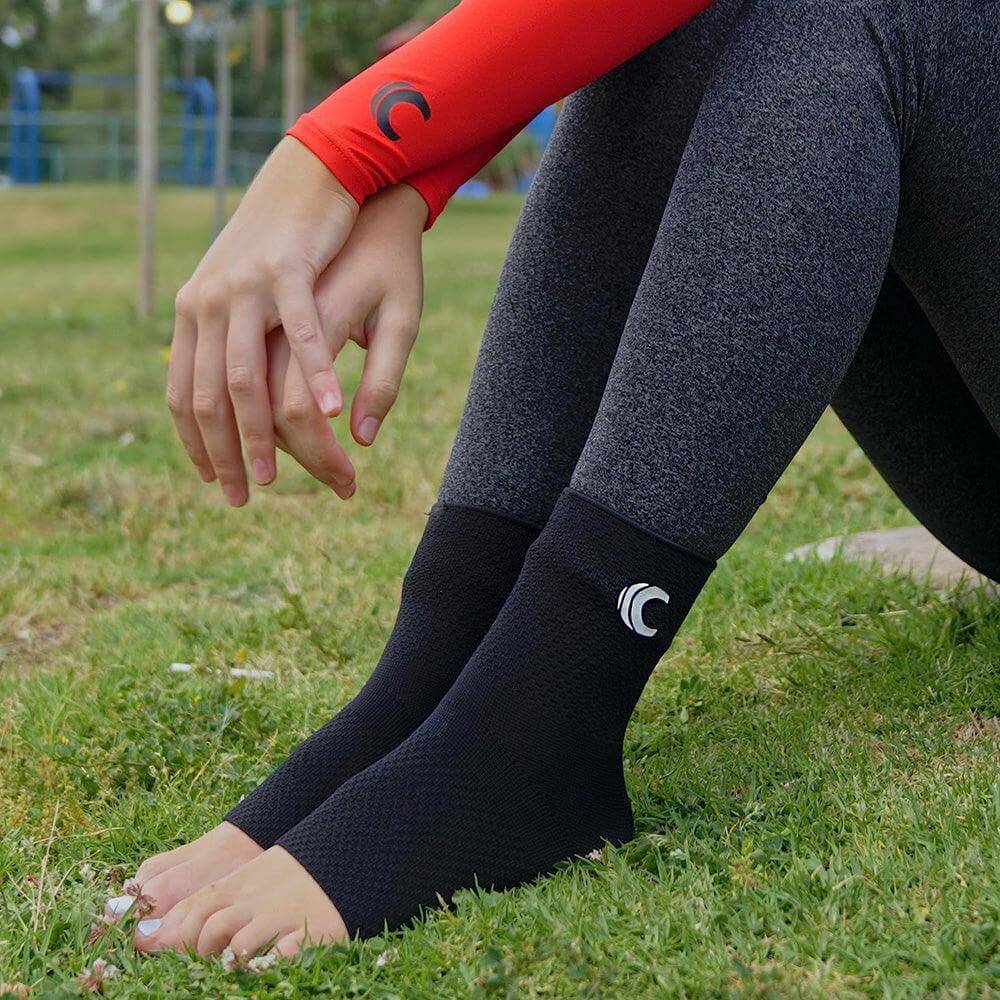 Cannon Sports Ankle Brace Compression Sleeve (Pair), Black - Cannon Sports