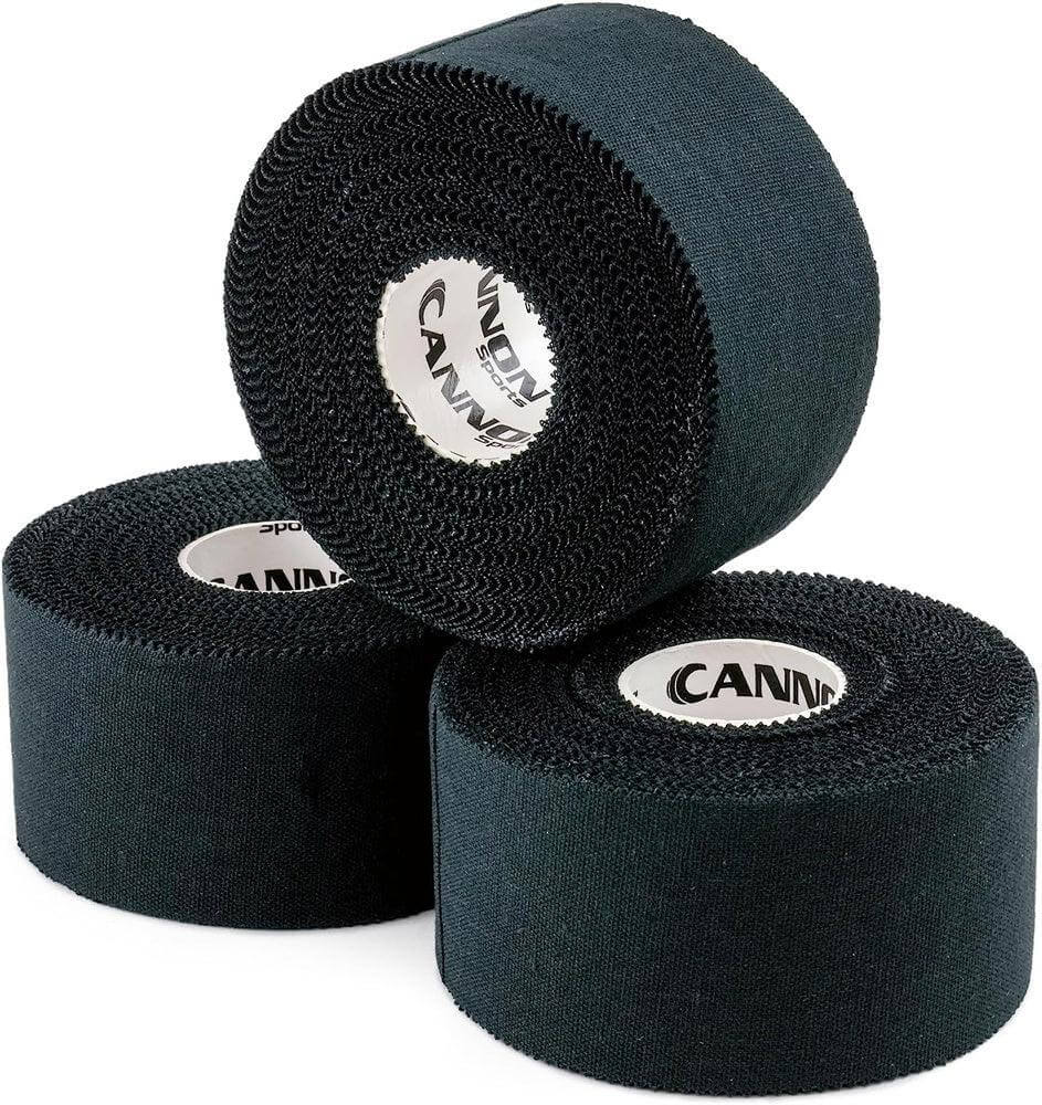Cannon Sports Athletic Tape, 3-Pack, 15 Yards Each Roll, Black - Cannon Sports