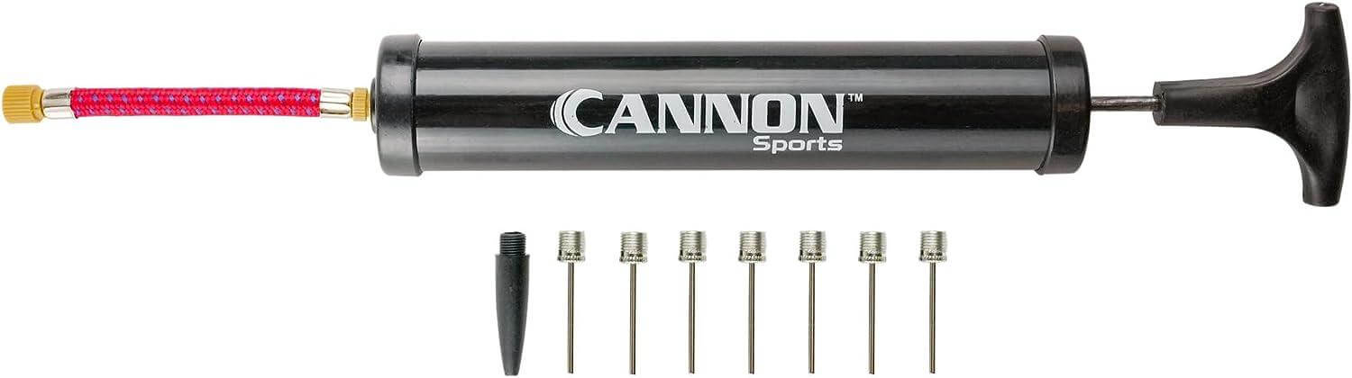 Cannon Sports Ball Pump Set with 7 Inflation Needles, Nozzle, and Extension Hose - Cannon Sports