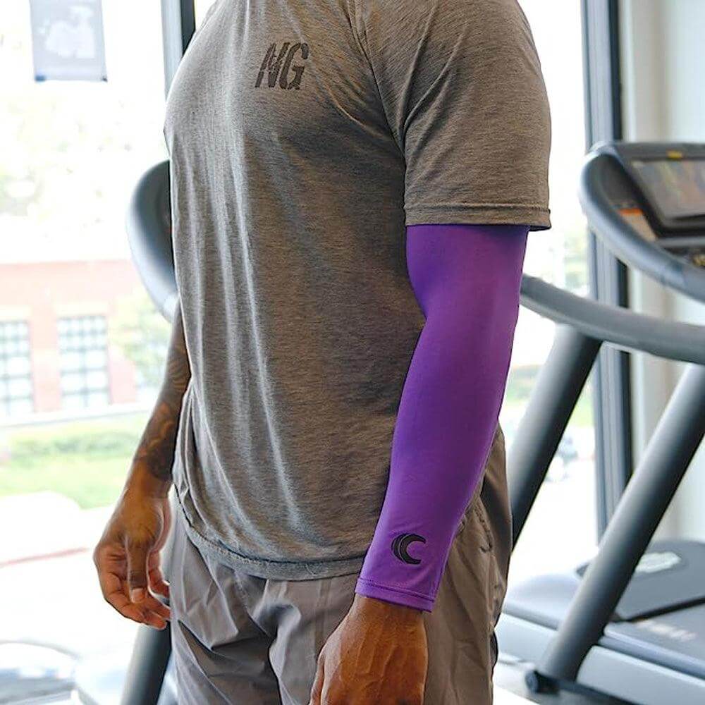 Cannon Sports Cooling Arm Sleeves (Pair), Purple - Cannon Sports