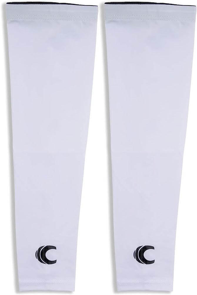 Cannon Sports Cooling Arm Sleeves (Pair), White - Cannon Sports