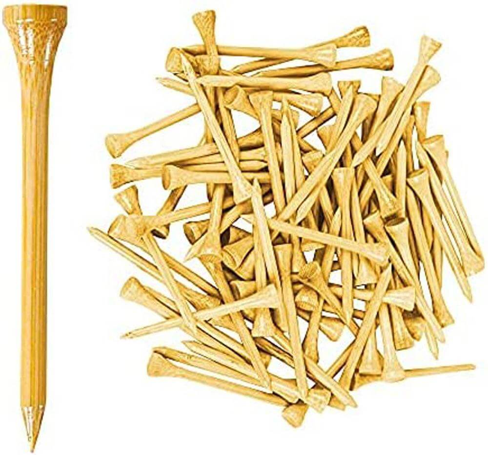 Golf Tees shops Professional Natural Wood Golf Tees Pack of 100