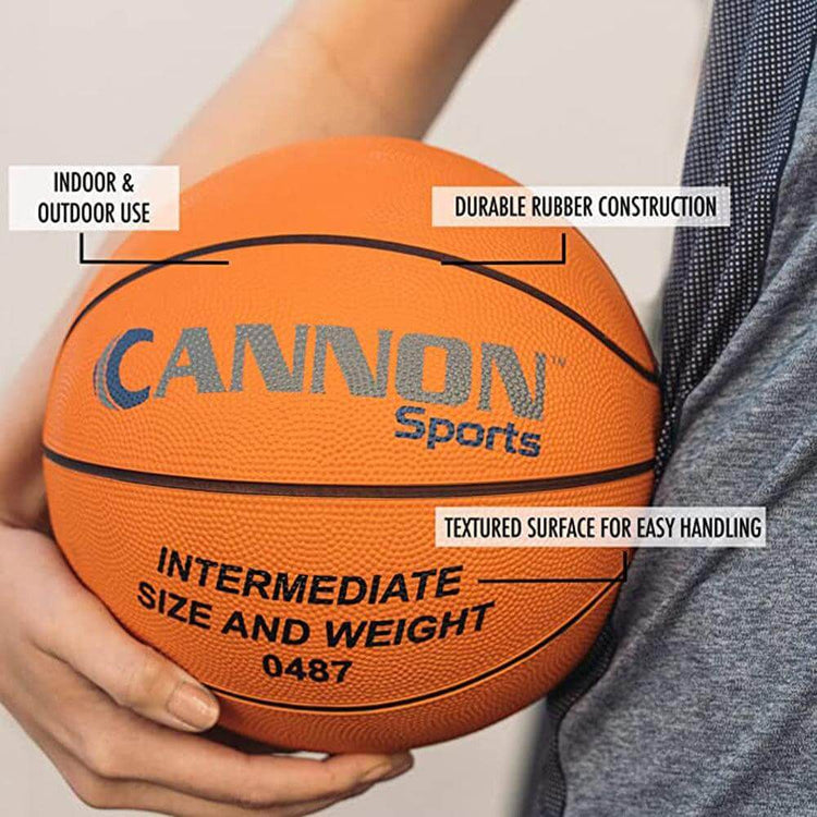 Cannon Sports Intermediate Size 28.5" Rubber Basketball - Cannon Sports