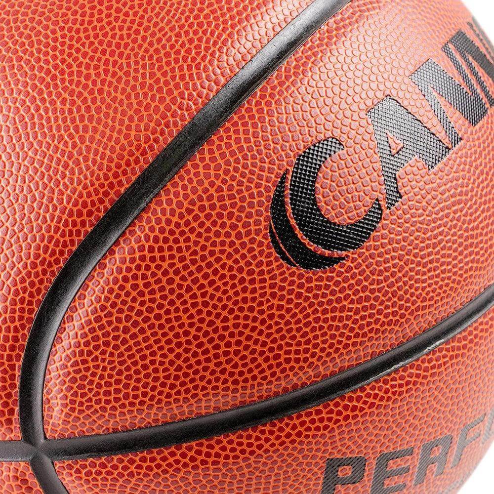 Cannon Sports Leather Composite Official Size Basketball with Ball Pump, Orange - Cannon Sports