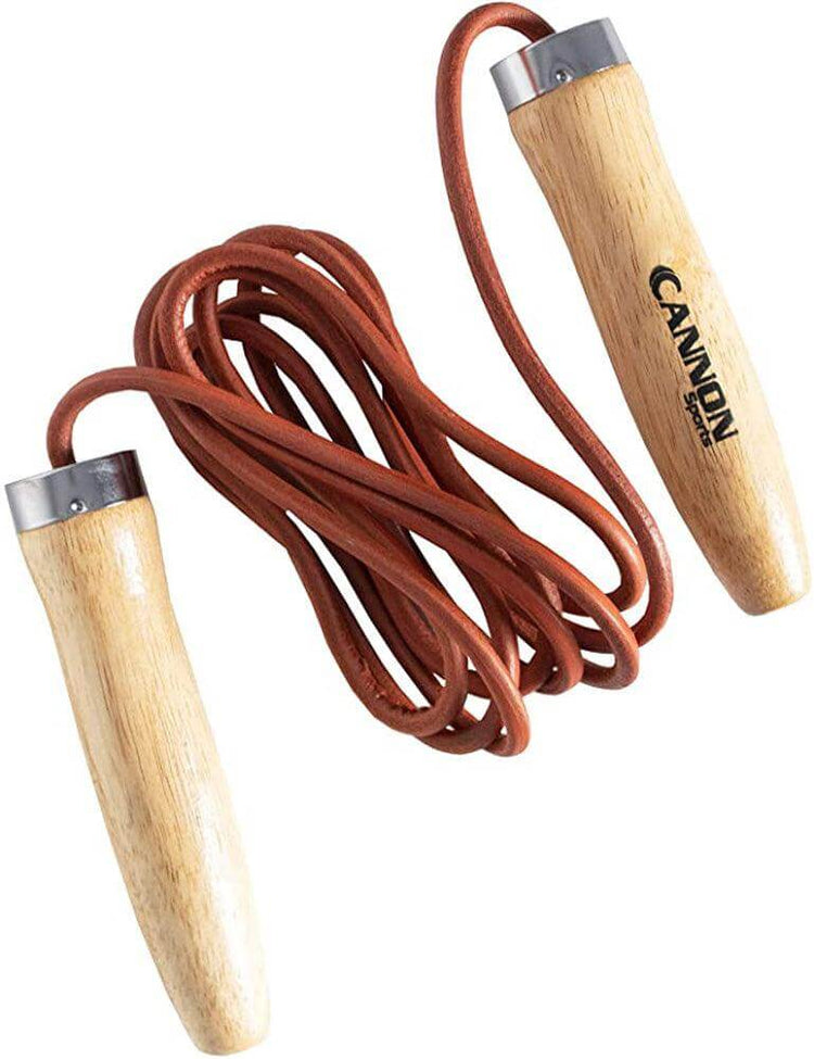 Cannon Sports Leather Jump Rope (8.5 FT) - Cannon Sports