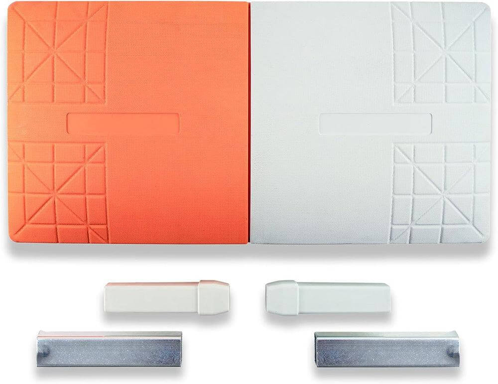 Cannon Sports Molded Rubber Double First Base Set for Baseball and Softball - Cannon Sports