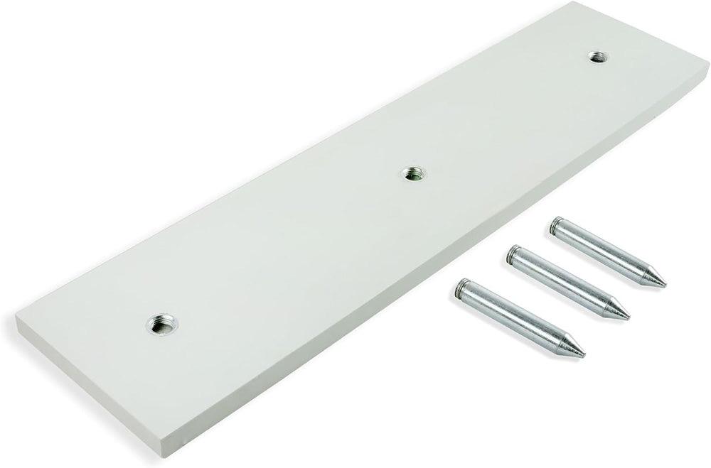 Cannon Sports Official Size Pitcher's Plate White Rubber with Metal Spikes - Cannon Sports