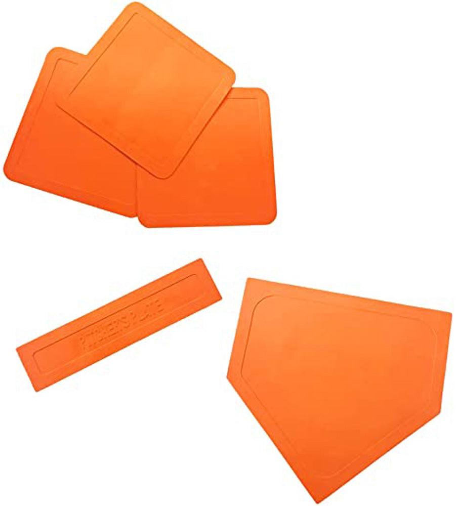 Cannon Sports Orange Throw Down Base Set with Home Plate - Cannon Sports