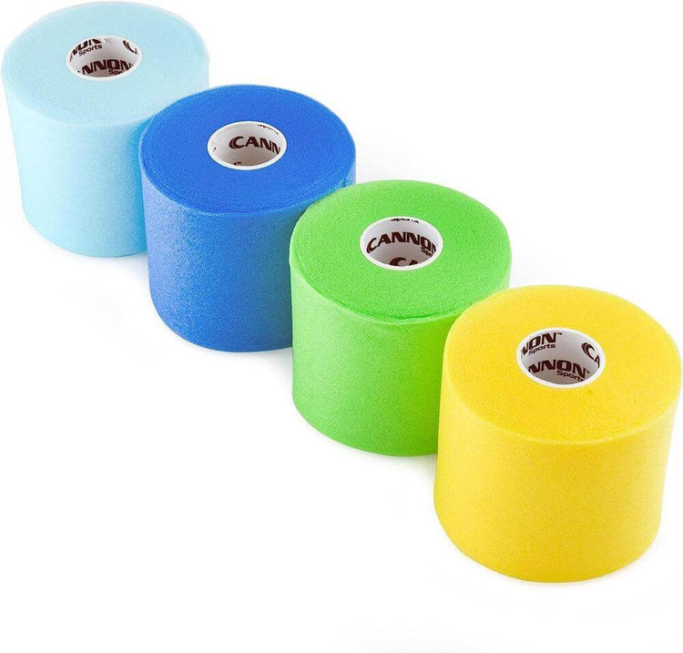 Cannon Sports Pre-Wrap Assorted Colors, 4-Pack, 30 Yards Each Roll - Cannon Sports