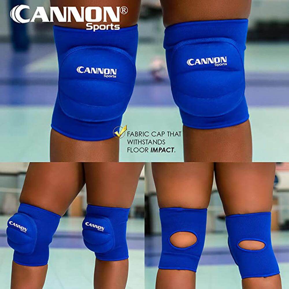 Cannon Sports Pro Series Knee Pads with Extra Support (Royal Blue, Large) - Cannon Sports