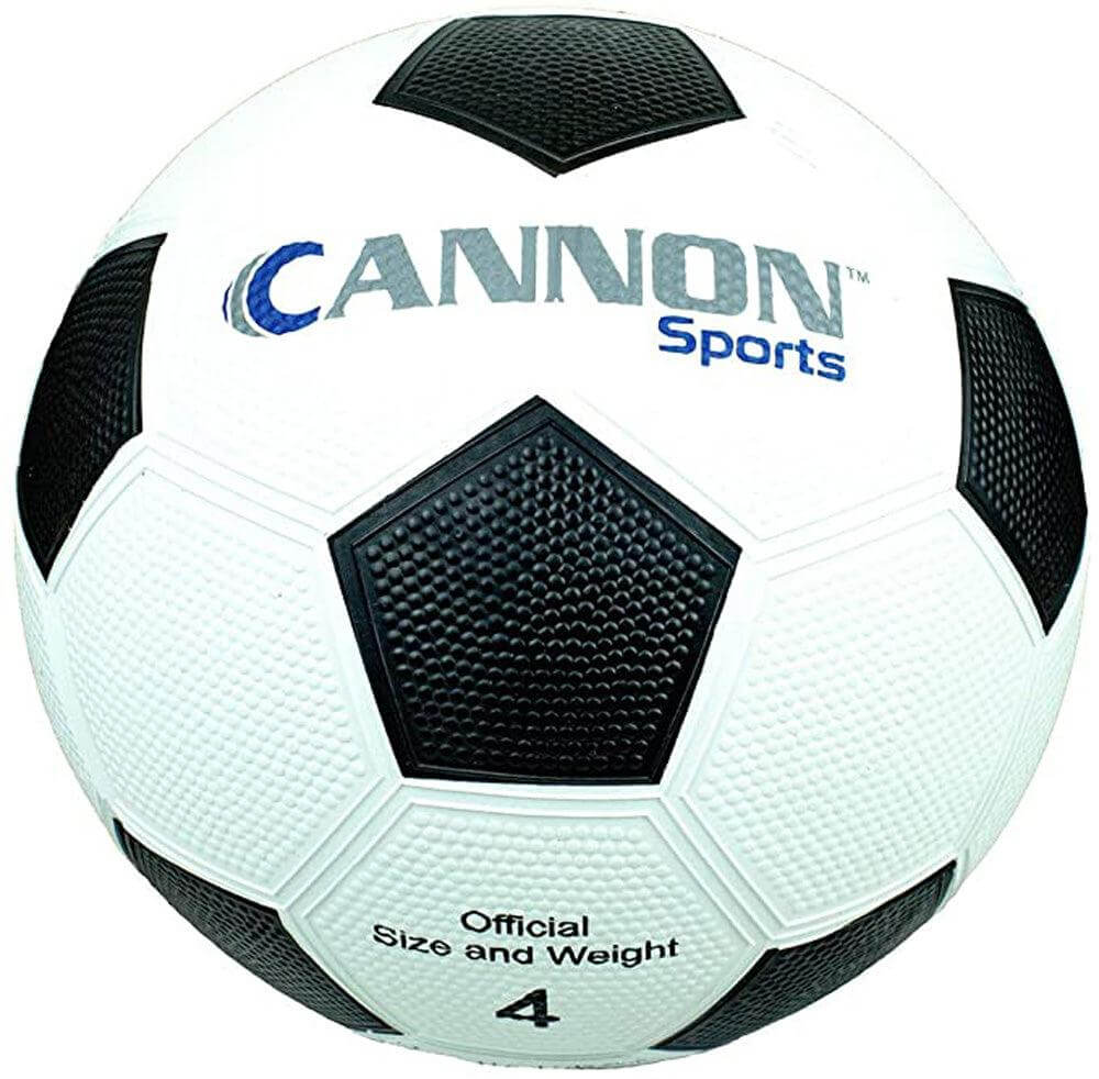 Cannon Sports Rubber Soccer Ball (Pebbled, Size 4) - Cannon Sports