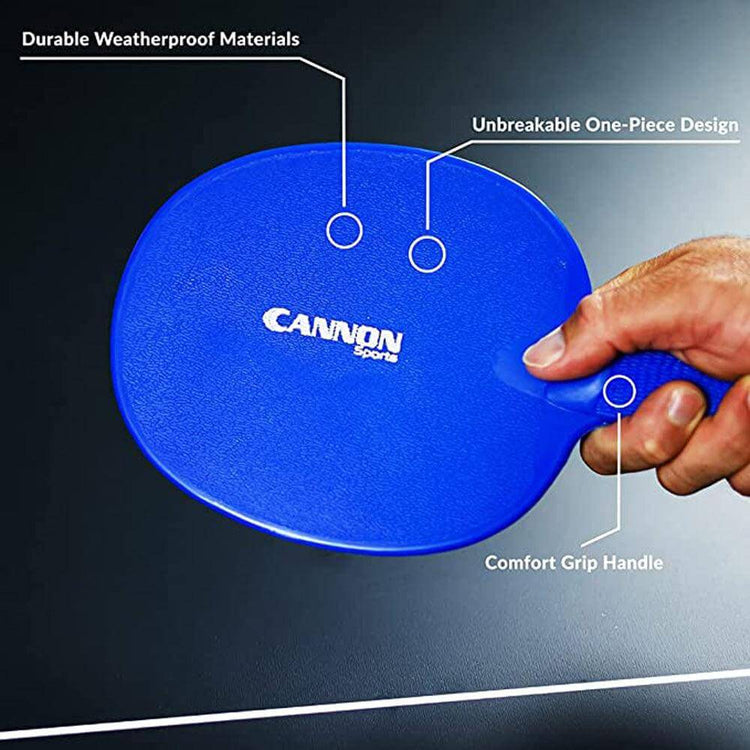 Cannon Sports Table Tennis Paddle Unbreakable and Weather Resistant (Set of 6 Assorted Colors) - Cannon Sports