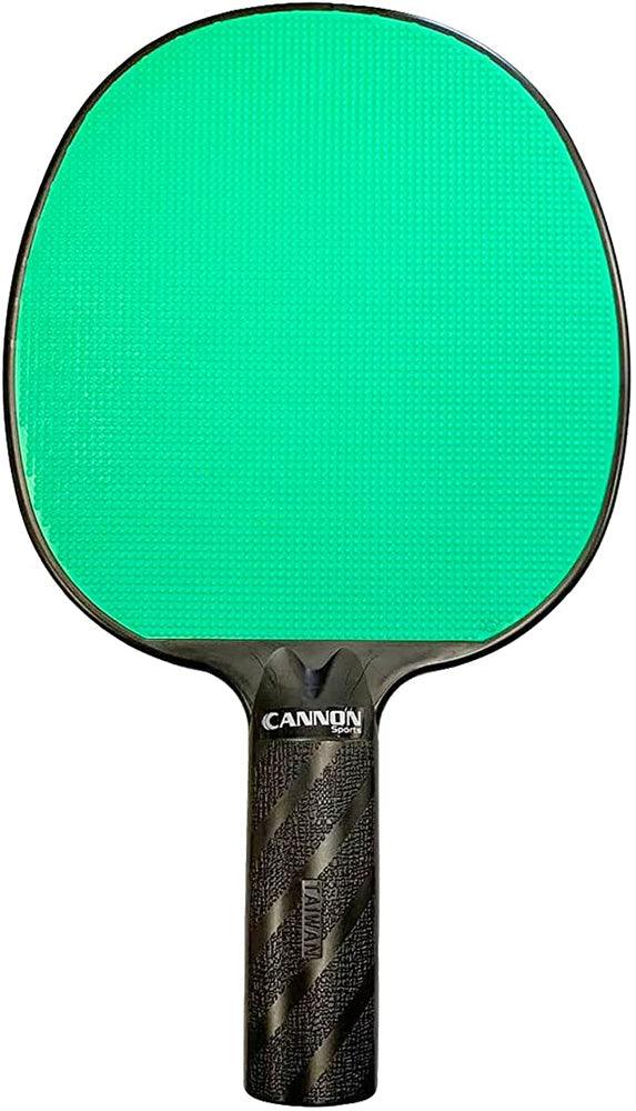 Cannon Sports Unbreakable Table Tennis Paddle with Rubber Face (Green) - Cannon Sports