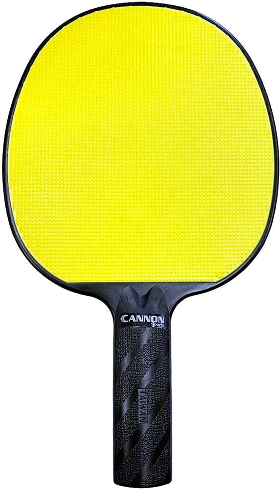 Cannon Sports Unbreakable Table Tennis Paddle with Rubber Face (Yellow) - Cannon Sports