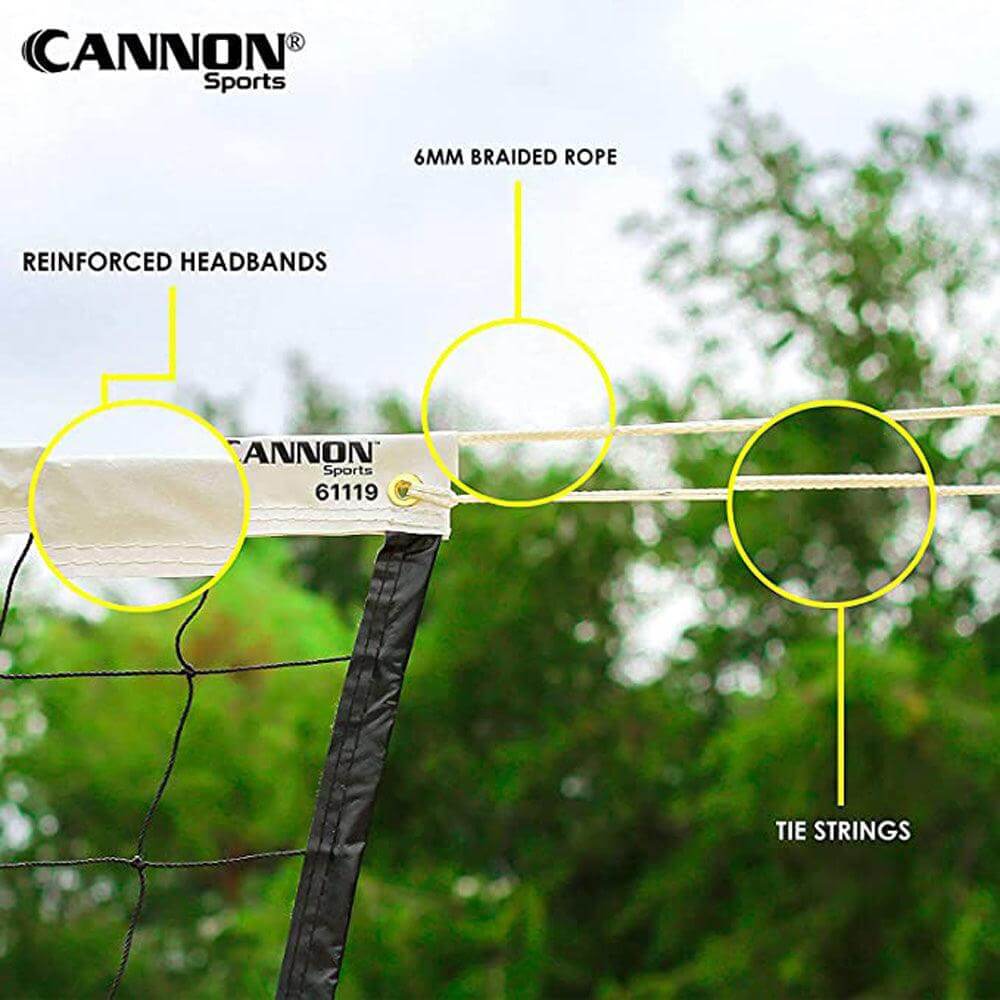 Cannon Sports Volleyball Net with Weather Resistant Rope 32ft - Cannon Sports