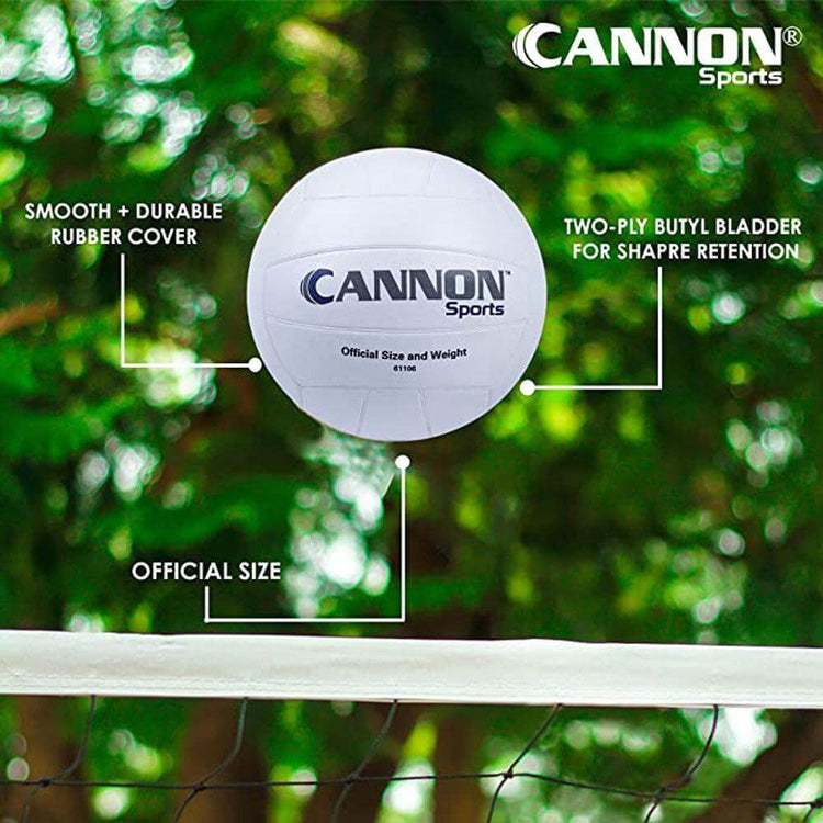 Cannon Sports White Rubber Volleyball - Cannon Sports