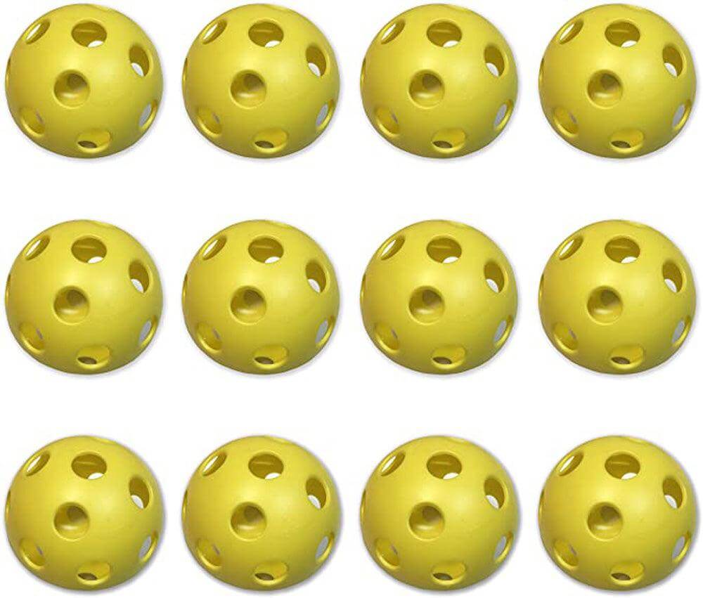 Cannon Sports Yellow Plastic Softballs 12-Pack - Cannon Sports