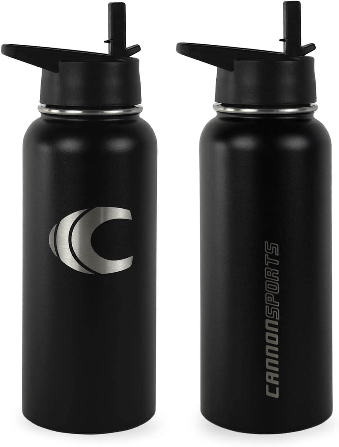 Cannon Sports Stainless Steel Triple Insulated Water Bottle, Black - Cannon Sports